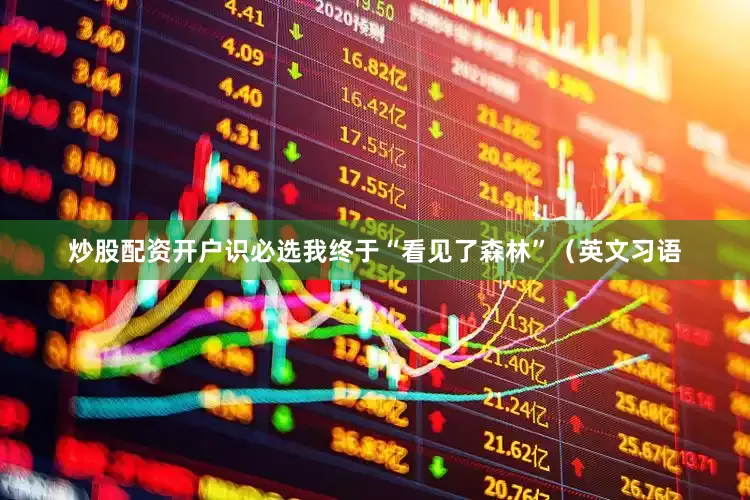 炒股配资开户识必选我终于“看见了森林”（英文习语